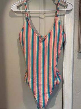 Bingo Surf Striped 1 Piece Swimsuit Multi-Color